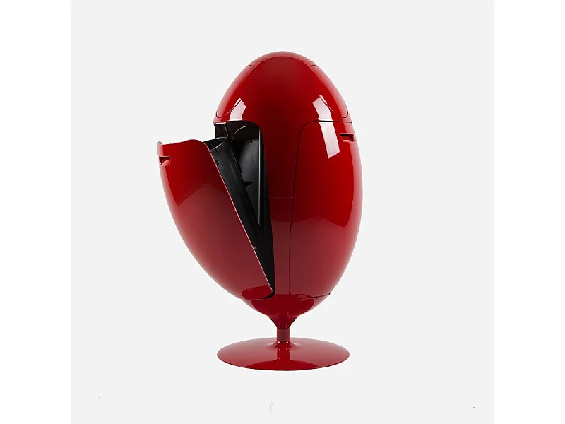 OVETTO GALA ROT GLÄNZEND – Abfalltrennungs-Mülleimer im modernen Design