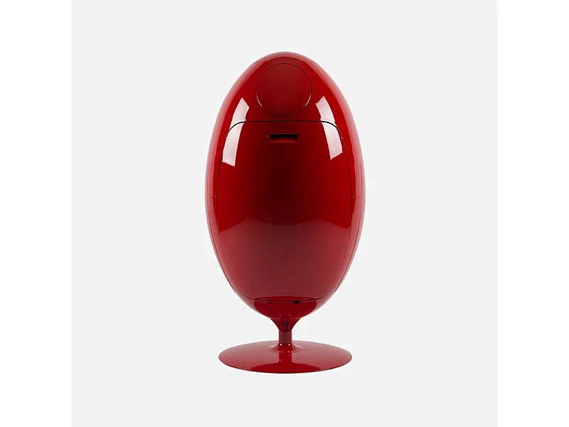 OVETTO GALA ROUGE BRILLANT  - Poubelle design pour le tri sélectif