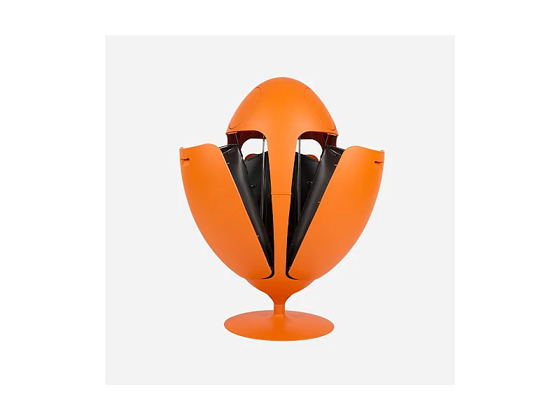 OVETTO GALA ORANGE MAT  - Poubelle design pour le tri sélectif