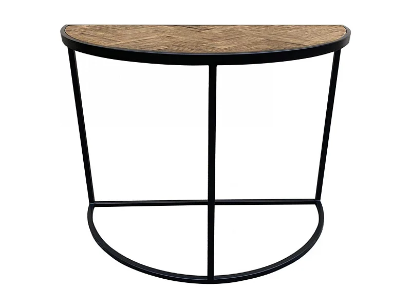 Console demi-lune Bois Marron - Haussmann Interior's