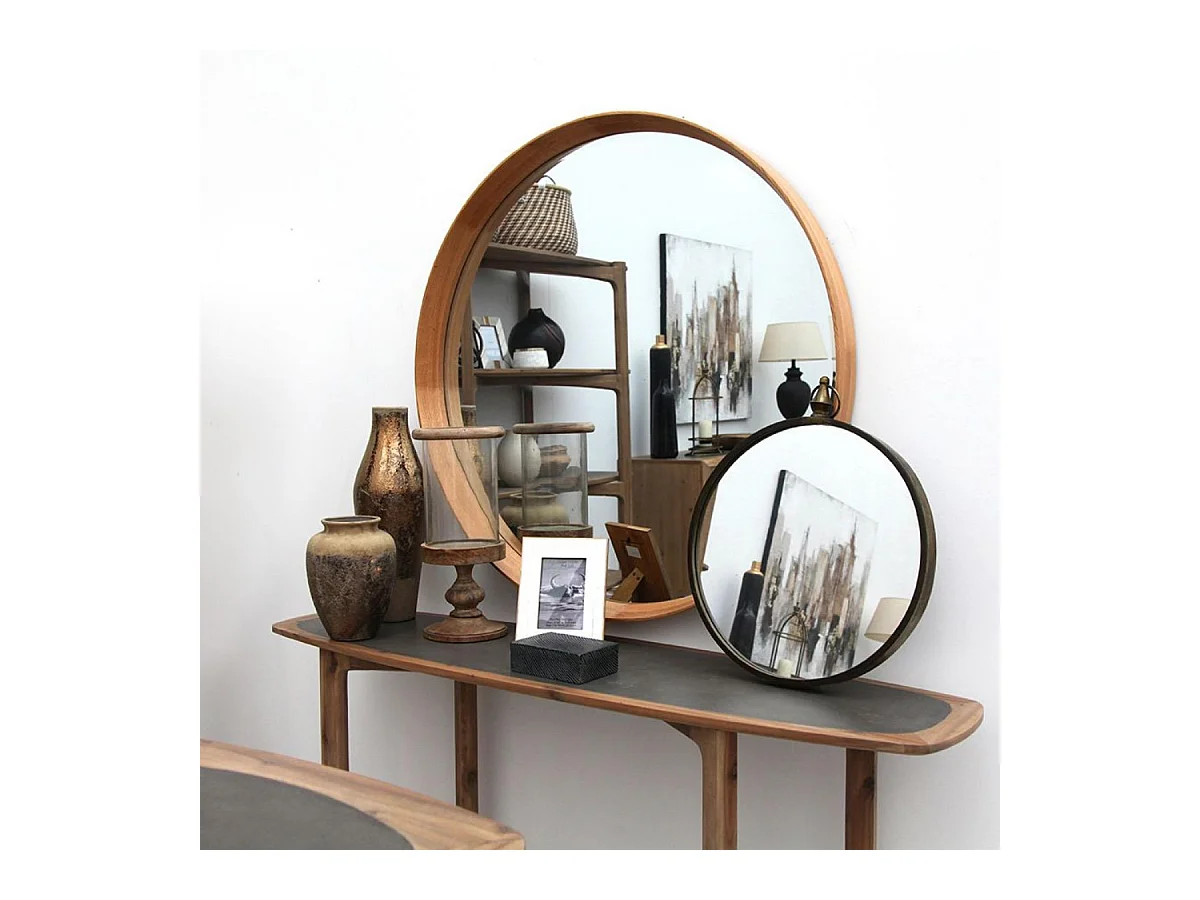 Miroir chêne Bois Marron - Chic Interior's