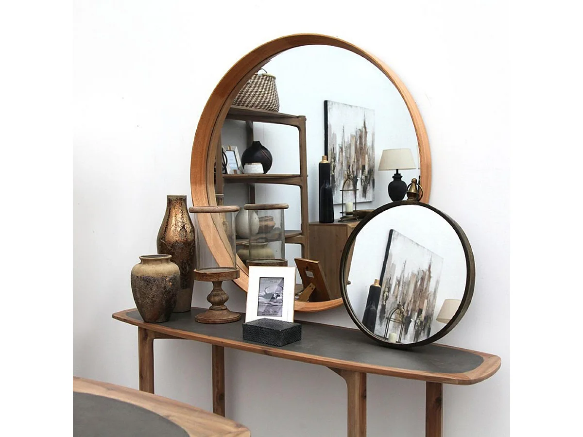 Miroir chêne Bois Marron - Chic Interior's