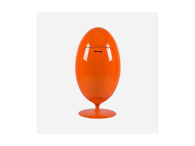 OVETTO GALA ORANGE BRILLANT  - Poubelle design pour le tri sélectif