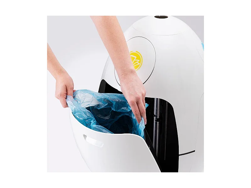 OVETTO GALA ORANGE BRILLANT  - Poubelle design pour le tri sélectif