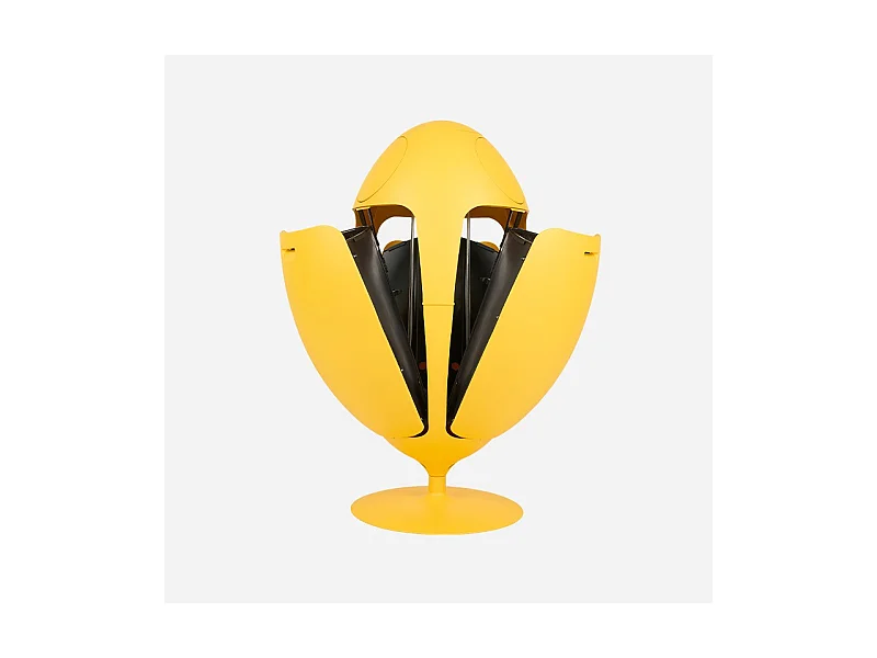 OVETTO GALA JAUNE MAT  - Poubelle design pour le tri sélectif