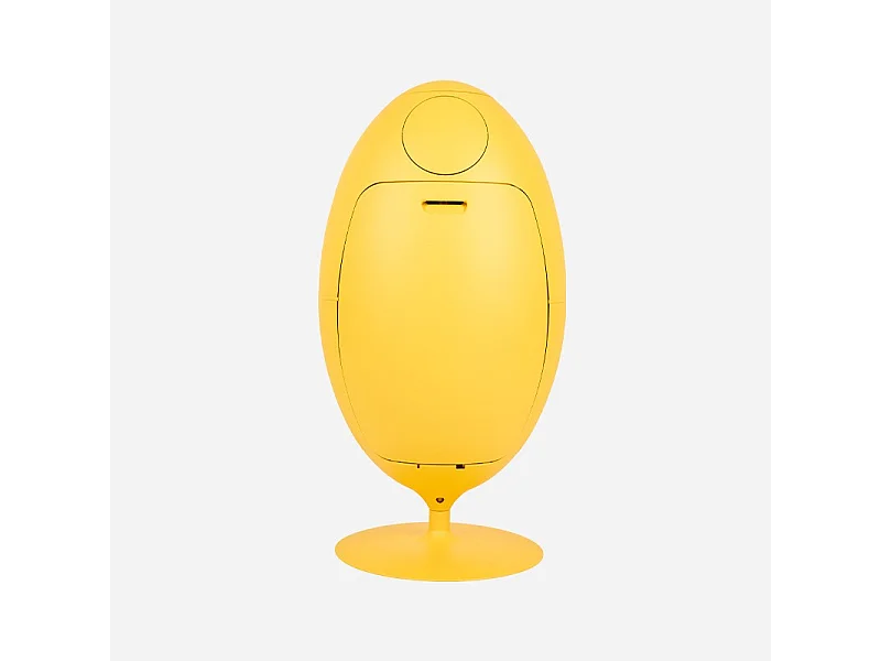 OVETTO GALA JAUNE MAT  - Poubelle design pour le tri sélectif