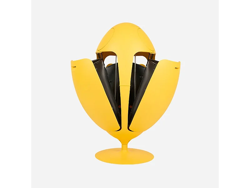OVETTO GALA JAUNE MAT  - Poubelle design pour le tri sélectif