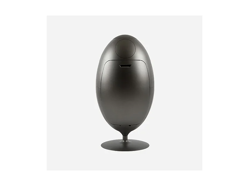 OVETTO METAL NIKEL  - Poubelle design pour le tri sélectif