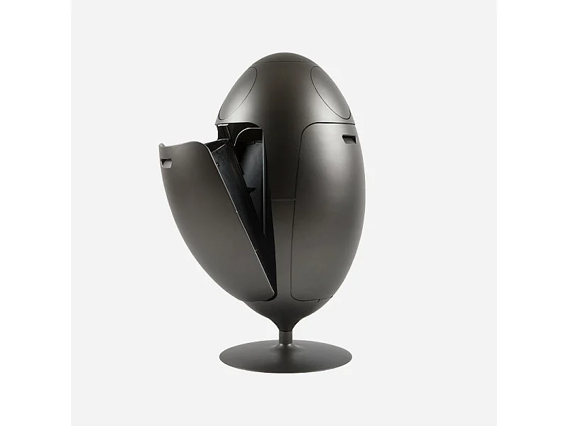 OVETTO METALL NICKEL – Moderner Design-Mülleimer für Abfalltrennung