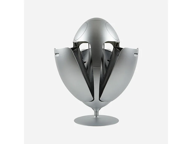 OVETTO METAL ALUMINIUM  - Poubelle design pour le tri sélectif