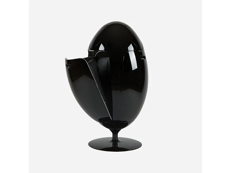 OVETTO GALA NOIR BRILLANT  - Poubelle design pour le tri sélectif