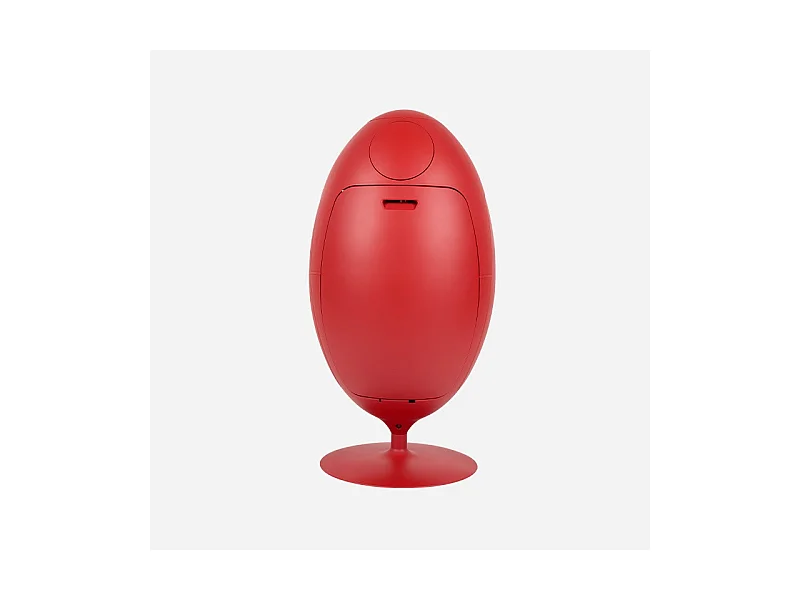 OVETTO GALA ROUGE MAT  - Poubelle design pour le tri sélectif