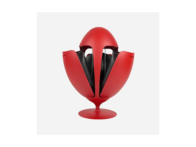OVETTO GALA ROUGE MAT  - Poubelle design pour le tri sélectif