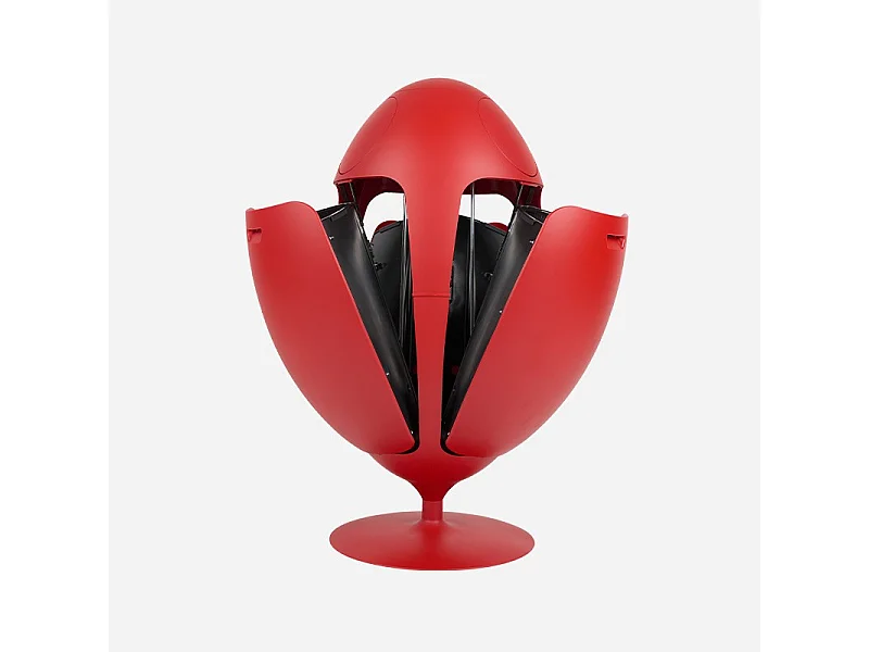 OVETTO GALA ROUGE MAT  - Poubelle design pour le tri sélectif