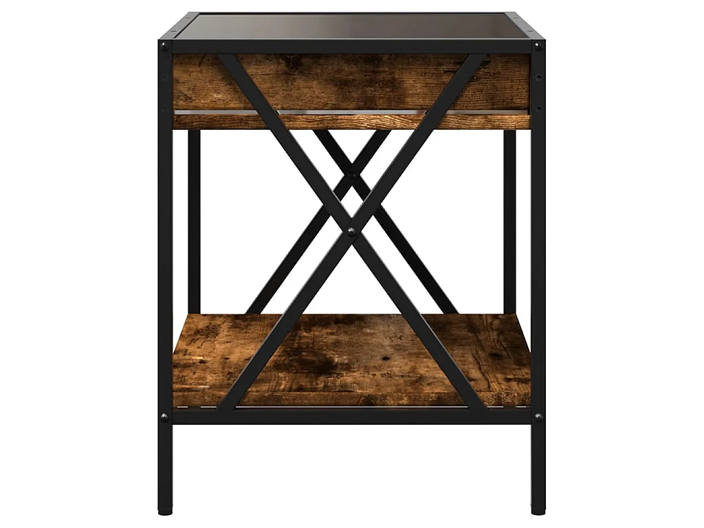 Table de chevet avec métal 40 x 40 x 49 cm DEC037542