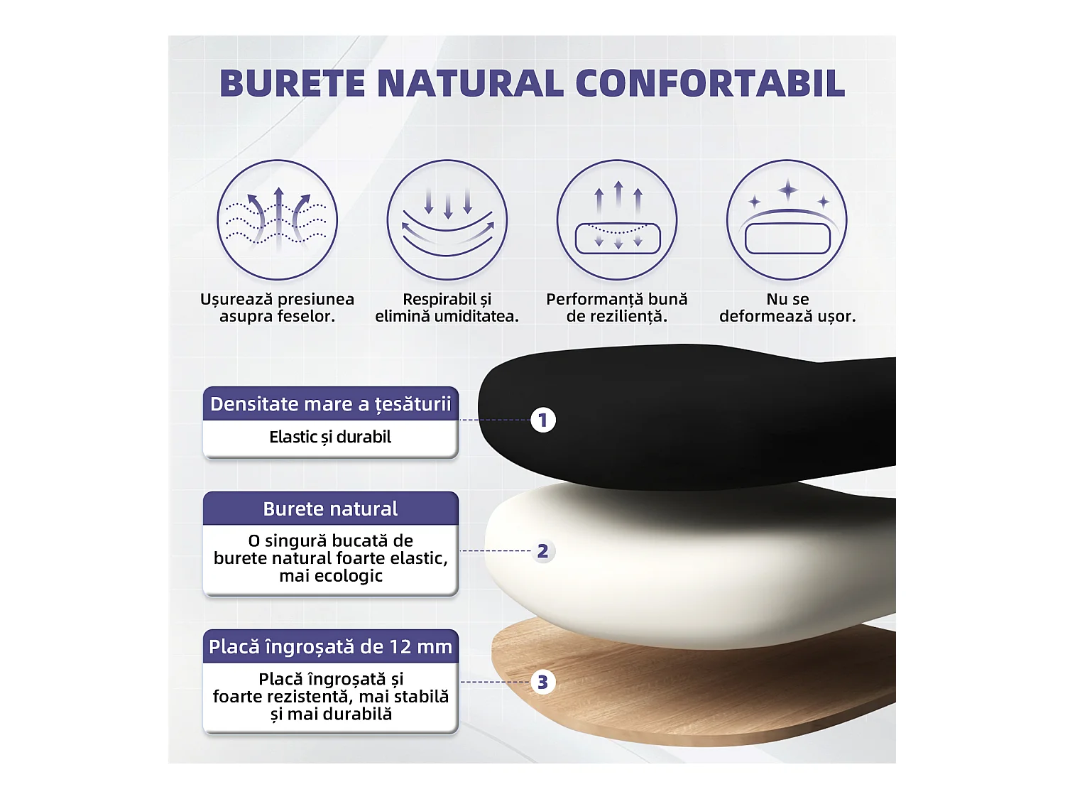 Hiazurm chaise de bureau ergonomique avec appuie-tête et accoudoirs réglables en hauteur – fauteuil de bureau confortable pour le travail à domicile