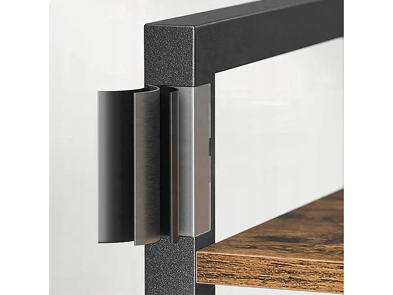 Biurowy regał na książki biblioteczka wysoki industrialny słupek vintage