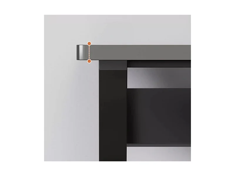 Biurko komputerowe gamingowe czarne nowoczesne dla gracza stół loft 120 cm