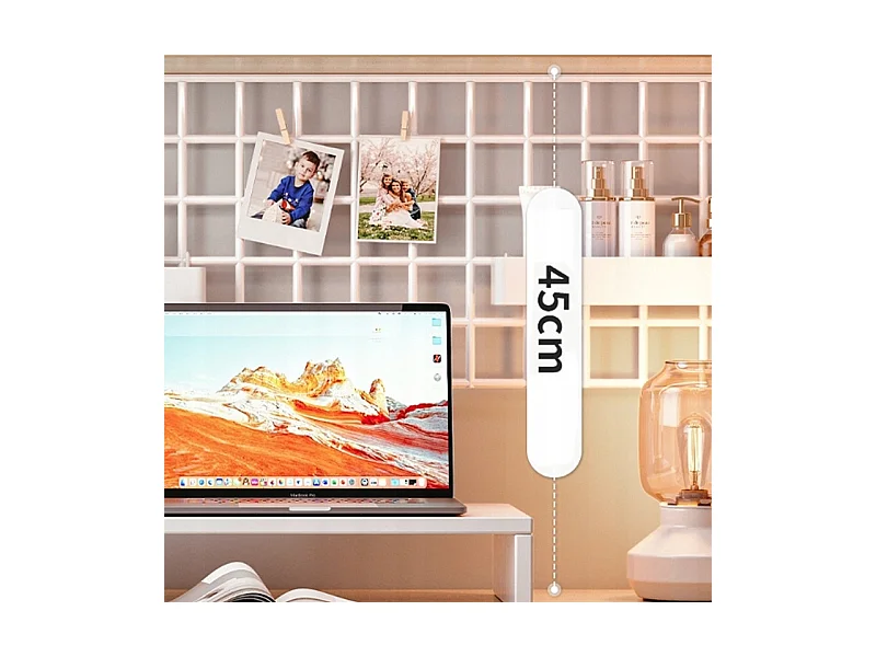 Biurko komputerowe jasny dąb pod laptop stolik gamingowe nowoczesne 120 cm