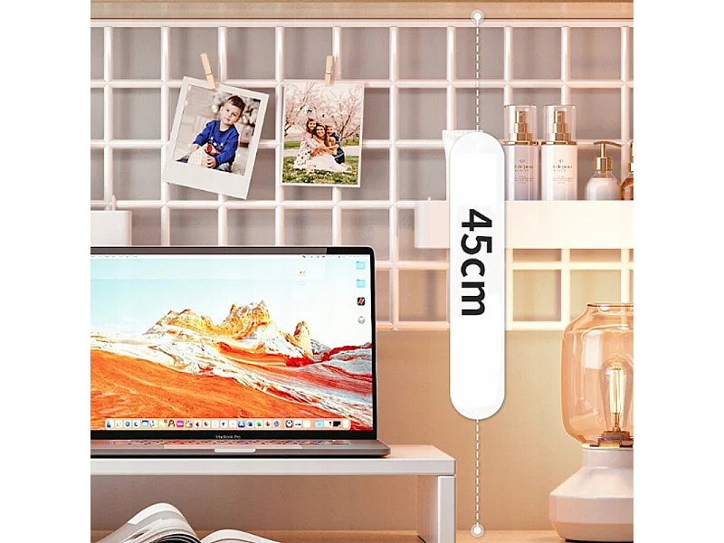 Biurko komputerowe jasny dąb pod laptop stolik gamingowe nowoczesne 120 cm