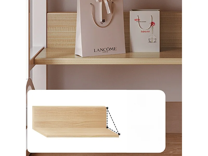 Biurko komputerowe jasny dąb pod laptop stolik gamingowe nowoczesne 120 cm