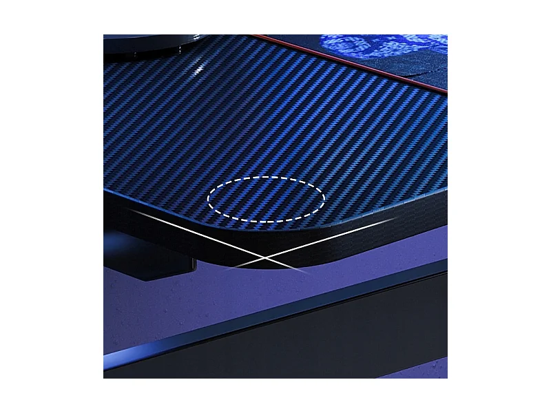 Biurko regulowane dziecięce komputerowe gamingowe stół loft czarne