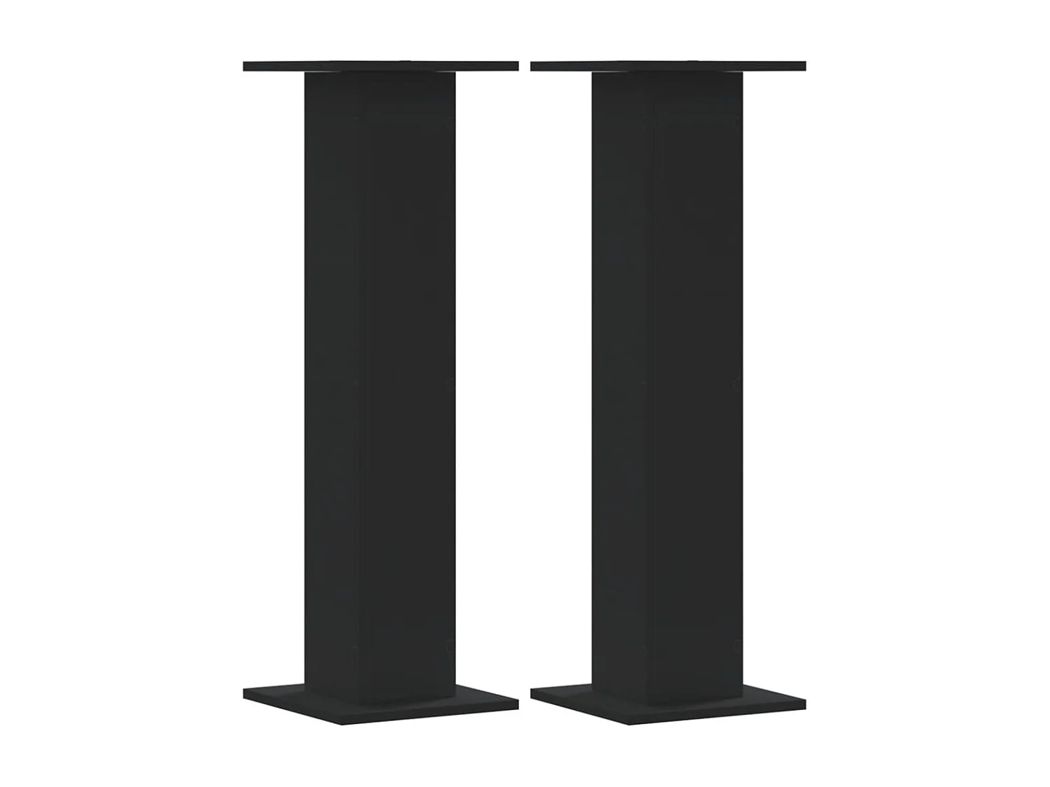 Soportes para plantas 2 piezas negro 30x30x95 cm madera de ingeniería