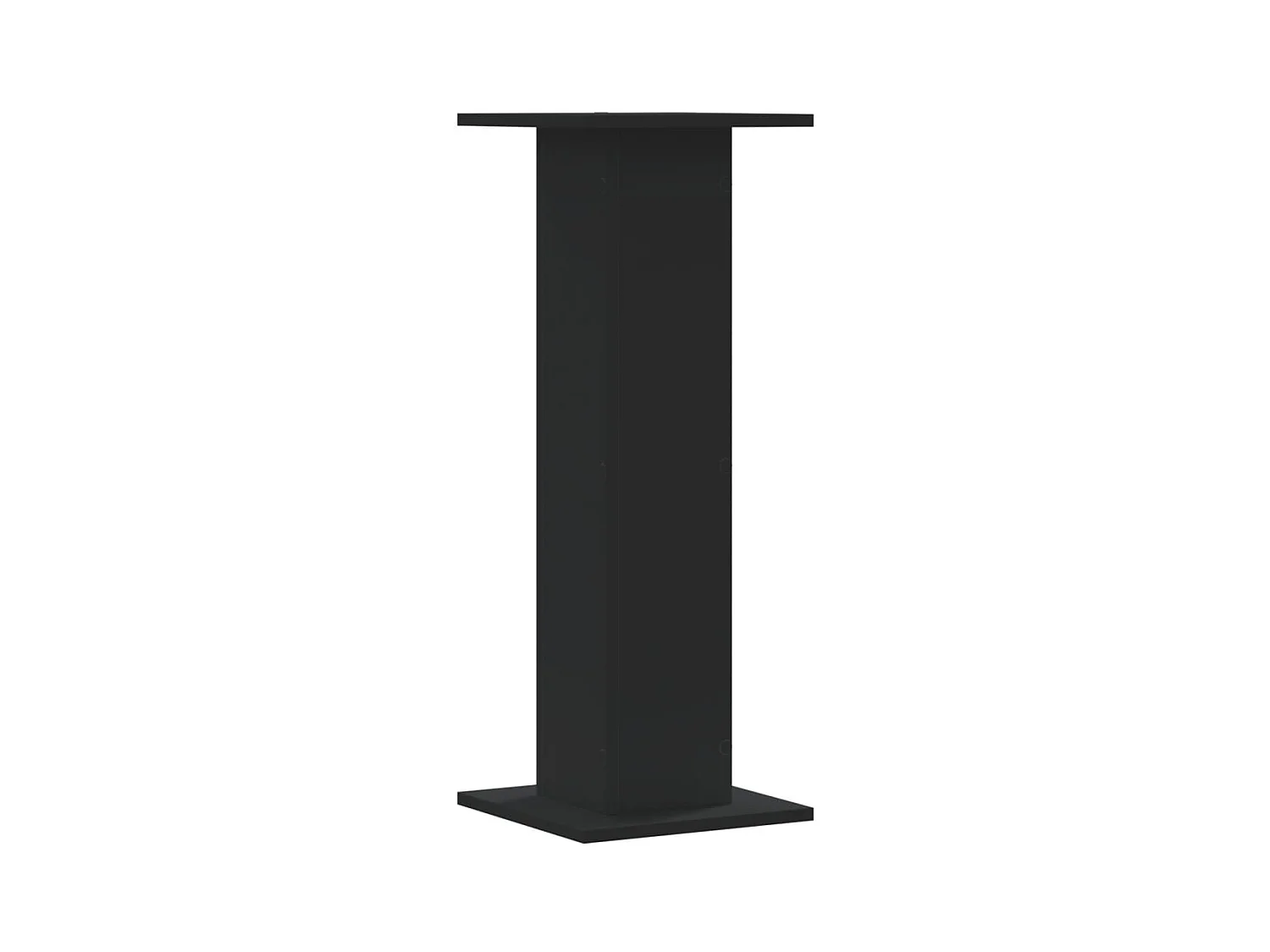 Plantenstandaards 2 stuks zwart 30x30x80 cm bewerkt hout