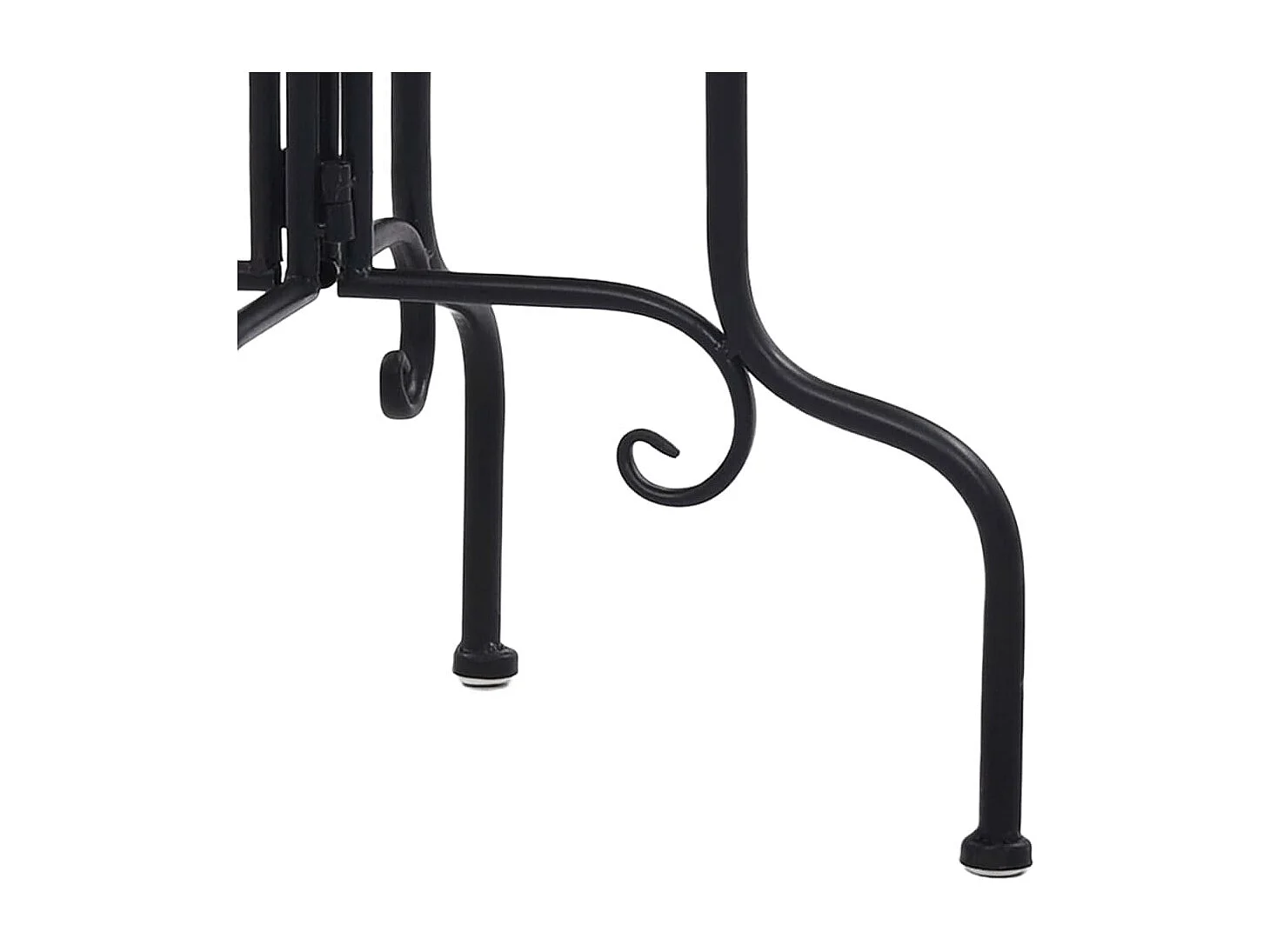 Table de bistro mosaïque bleu et blanc Céramique