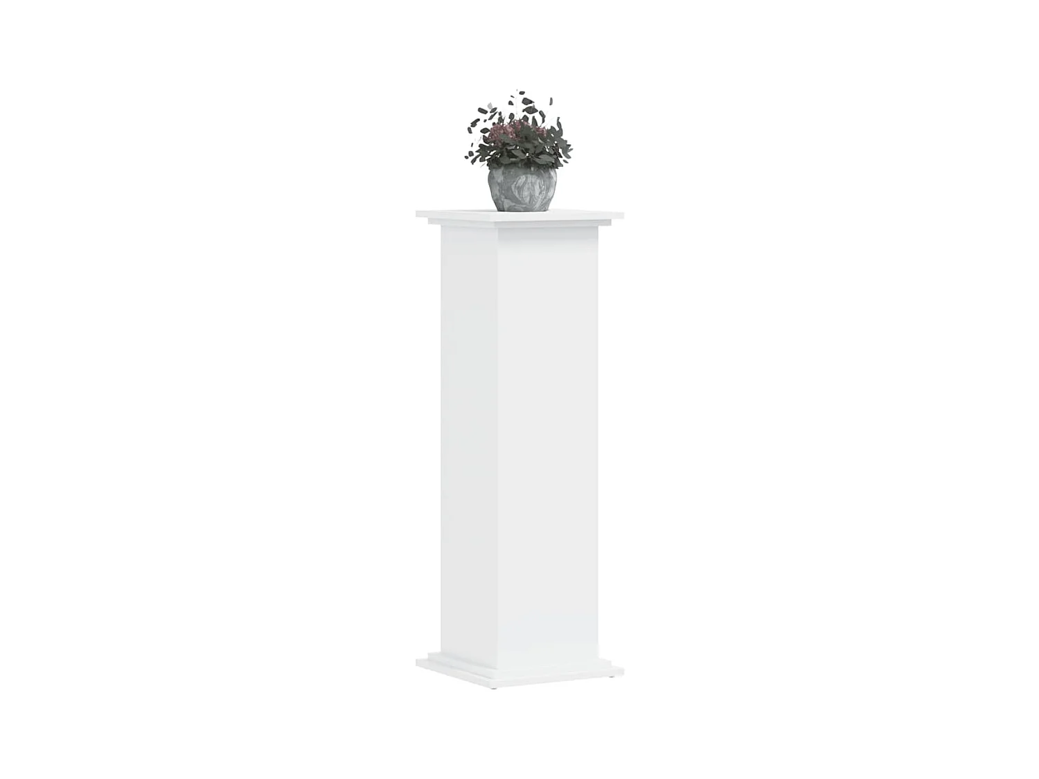 Soporte para plantas blanco 33x33x100 cm madera de ingeniería