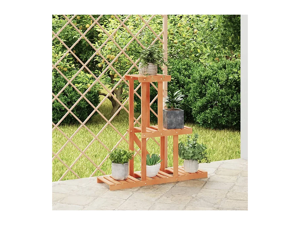 Support à fleurs 81x25x75,5 cm bois massif de sapin