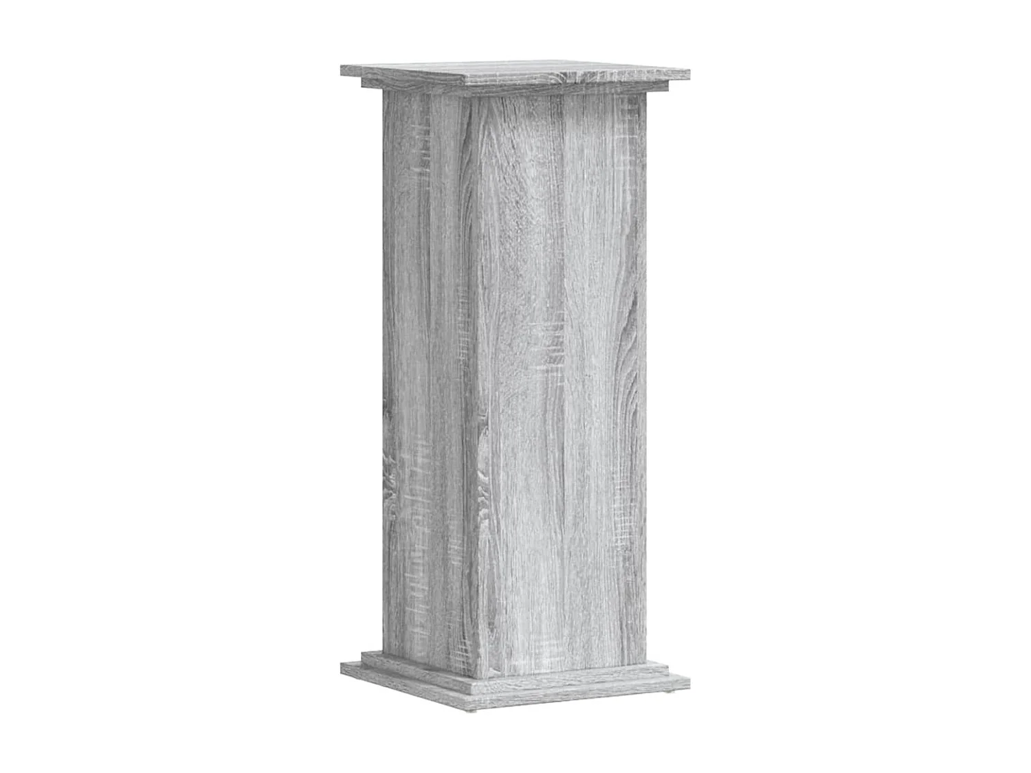 Support pour plantes sonoma gris 33x33x80 cm bois d'ingénierie