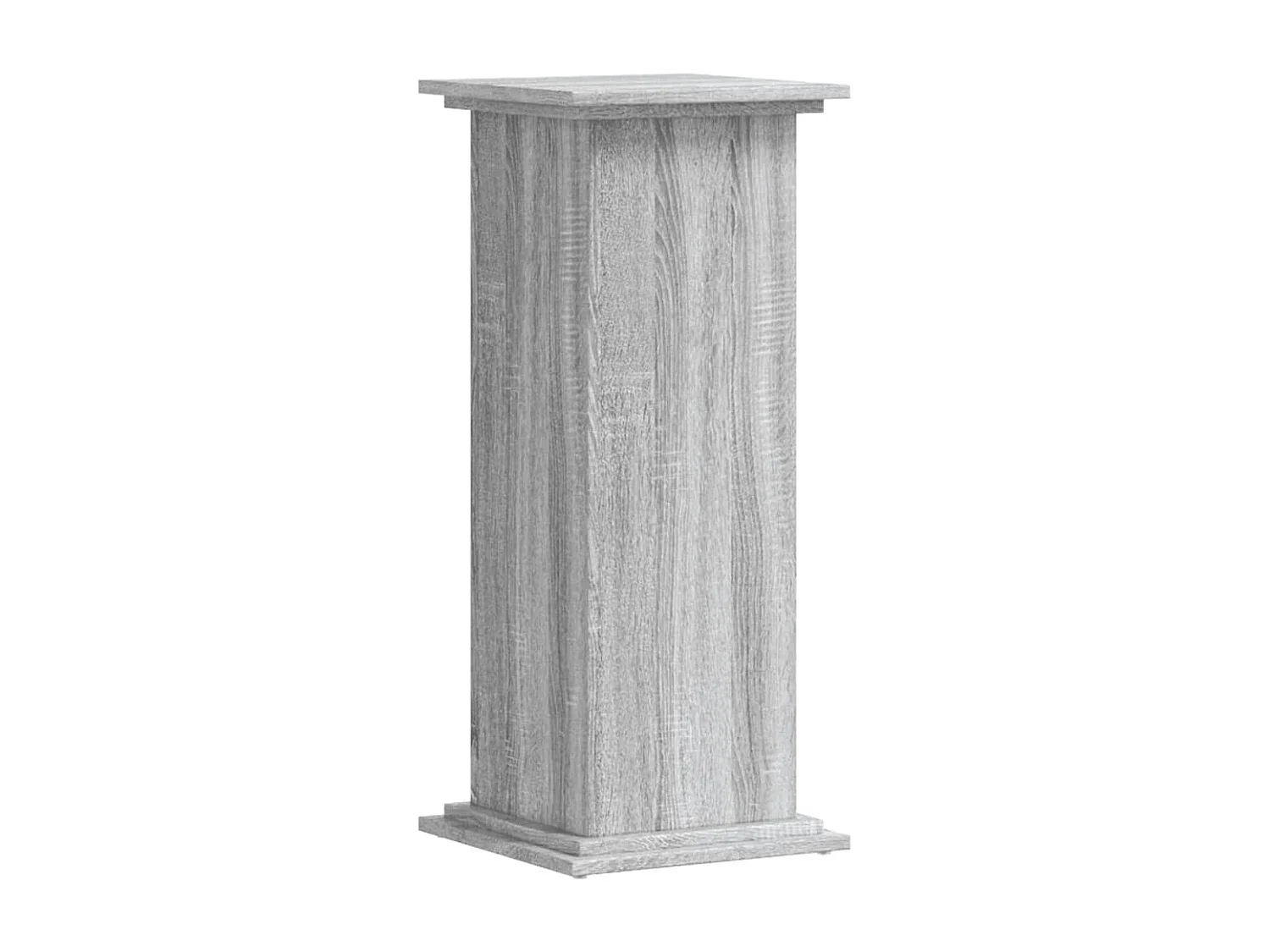 Support pour plantes sonoma gris 33x33x80 cm bois d'ingénierie