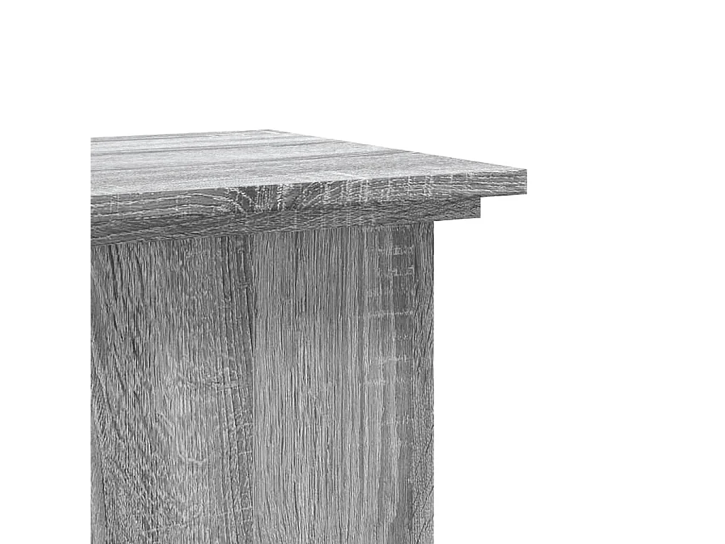 Support pour plantes sonoma gris 33x33x80 cm bois d'ingénierie