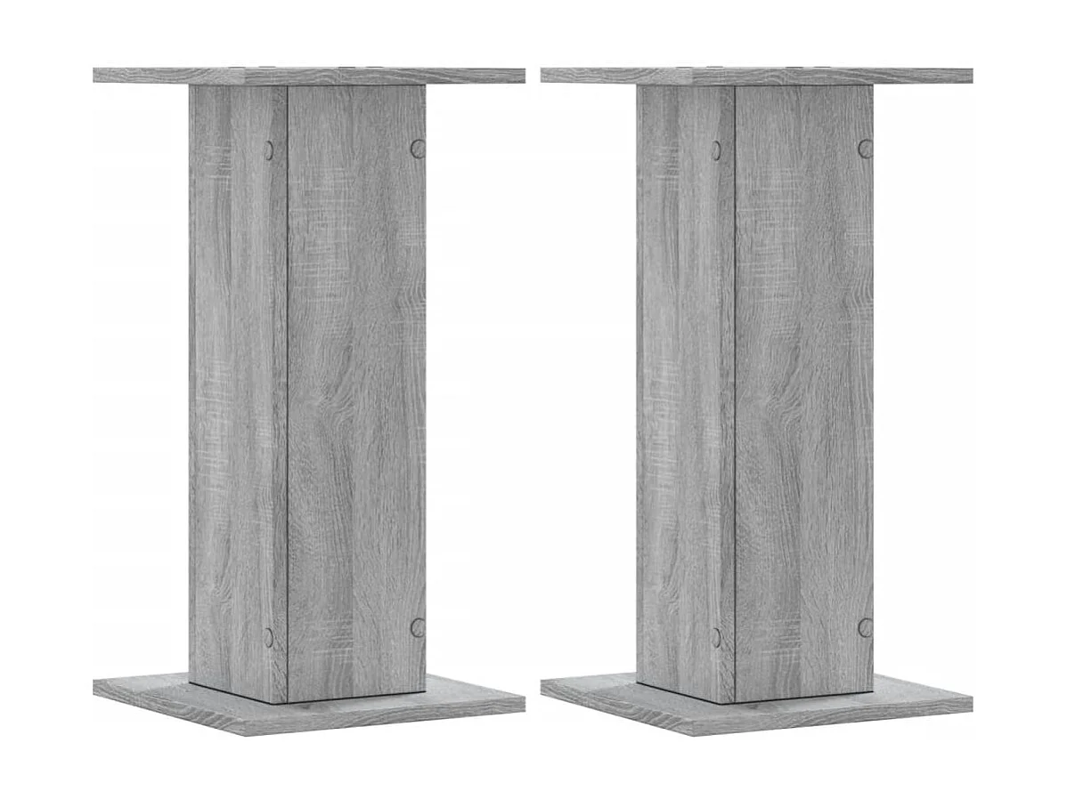 Portavasi in 2 pezzi, legno ingegnerizzato grigio Sonoma