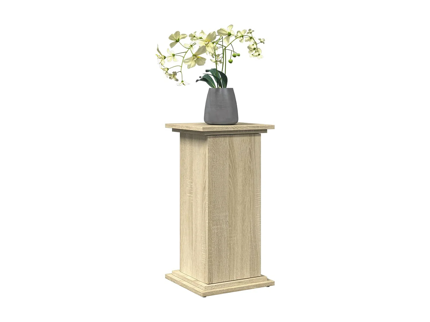 Piédestal avec rangement chêne sonoma bois d'ingénierie