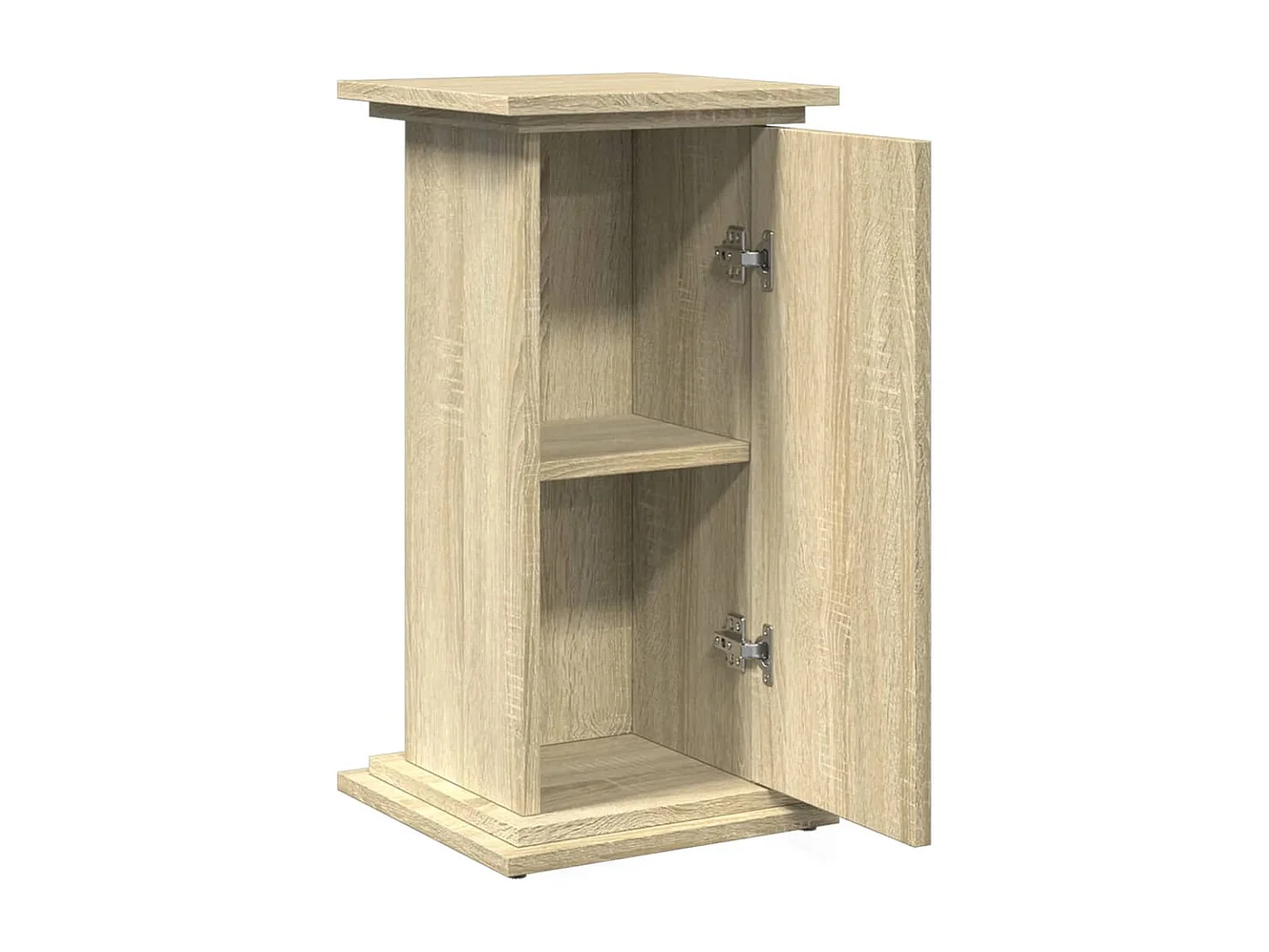 Piédestal avec rangement chêne sonoma bois d'ingénierie