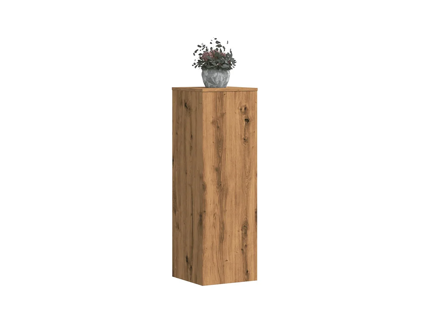 Supports pour plantes 2 pcs chêne artisanal bois d'ingénierie