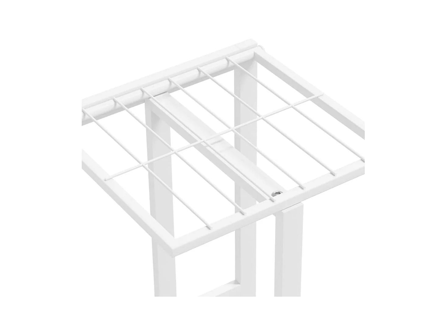 Plantenstandaard met 5 lagen 43x22x98 cm Wit Metaal