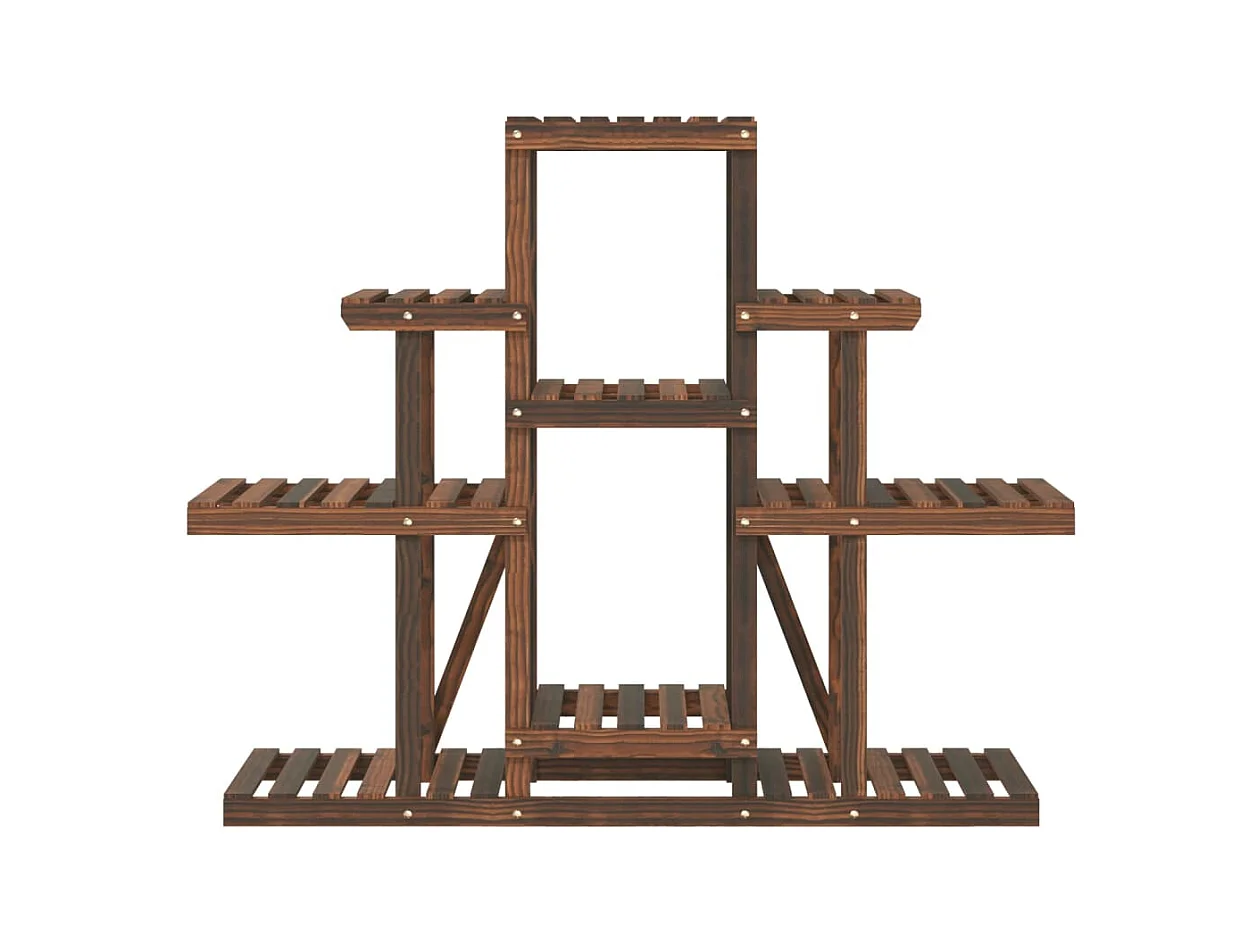 Soporte para flores 110x25x96 cm madera maciza de abeto