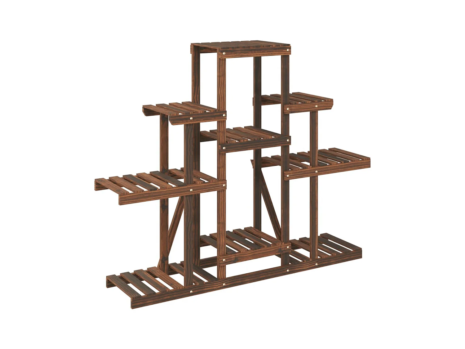 Soporte para flores 110x25x96 cm madera maciza de abeto