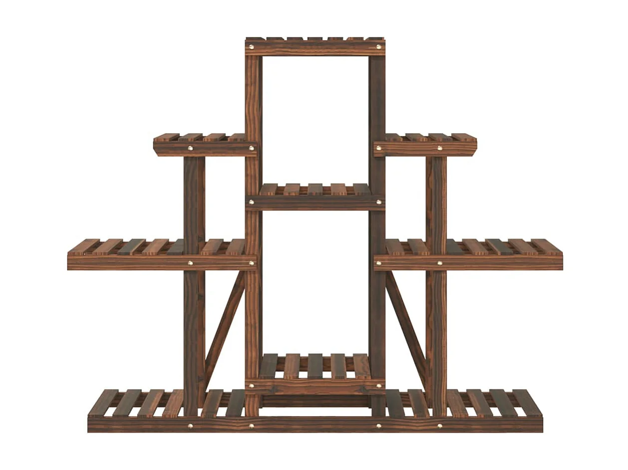 Soporte para flores 110x25x96 cm madera maciza de abeto