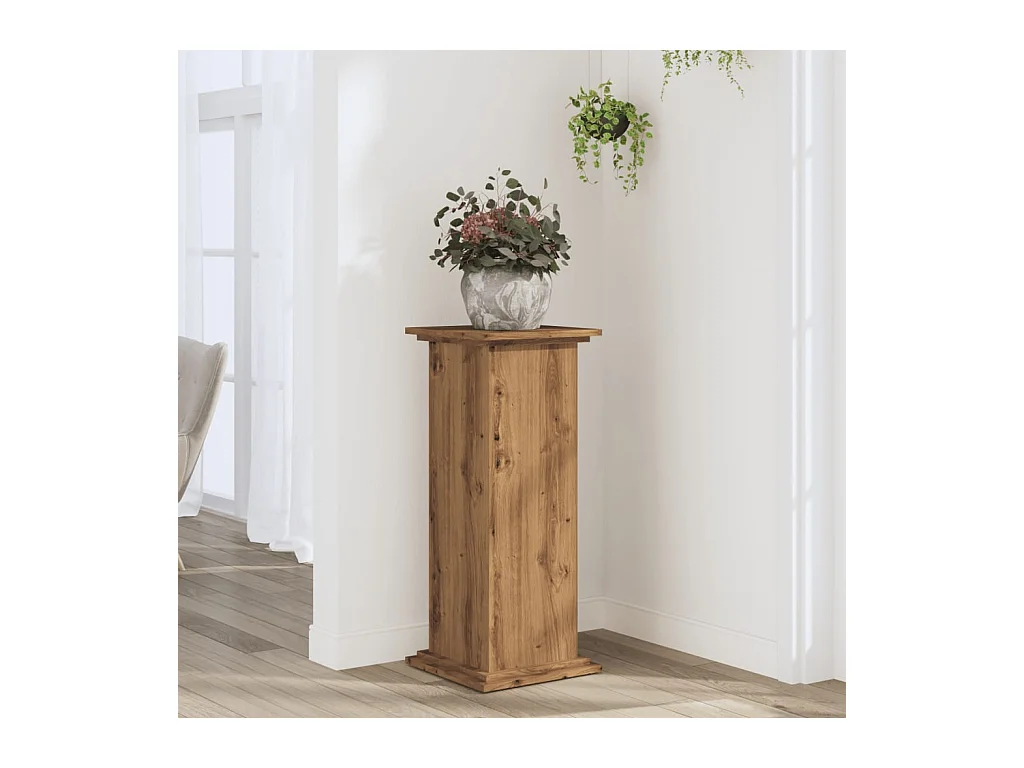 Support pour plantes 33x33x80 cm bois d'ingénierie