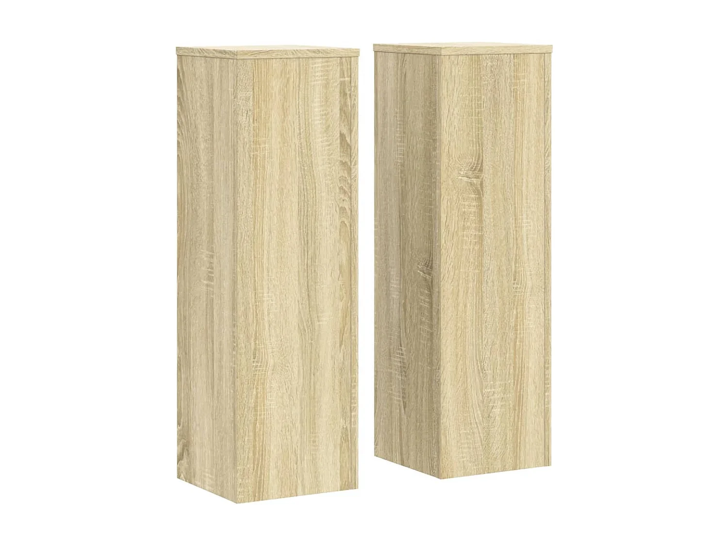 Supports pour plantes 2 pcs chêne sonoma bois d'ingénierie