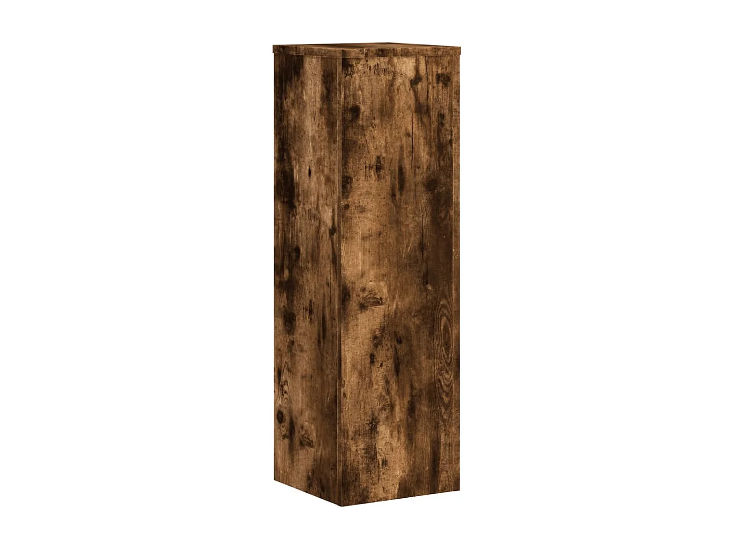 Soportes para plantas 2 piezas de madera de ingeniería de roble ahumado