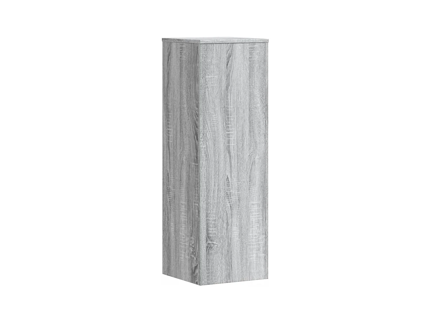 Support pour plantes sonoma gris 33x33x100 cm bois d'ingénierie
