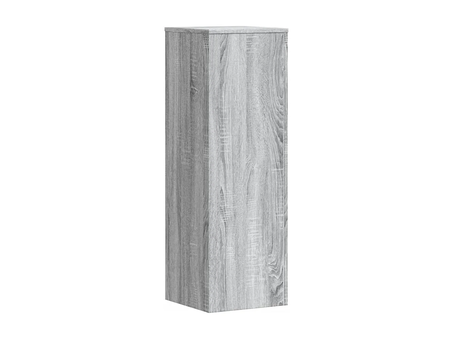 Support pour plantes sonoma gris 33x33x100 cm bois d'ingénierie
