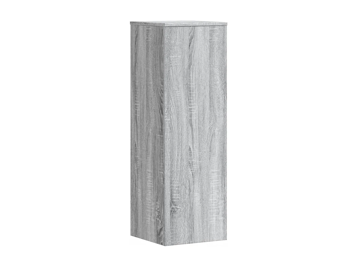 Support pour plantes sonoma gris 33x33x100 cm bois d'ingénierie