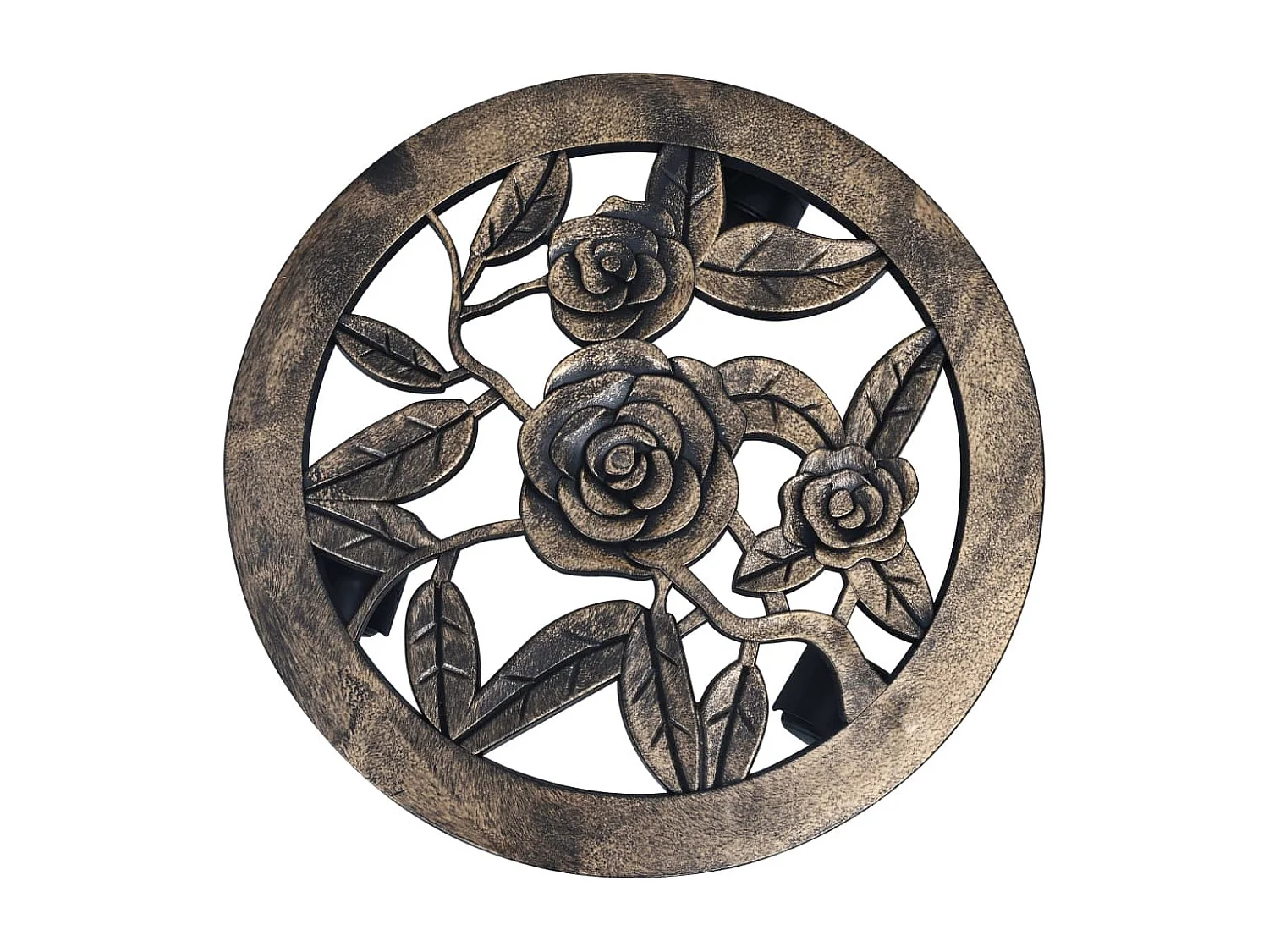 Chariots pour plantes 6 pcs Bronze 30 cm Plastique