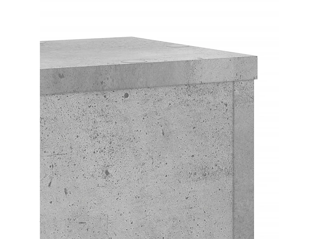 Soportes para plantas 2 piezas de madera de ingeniería de hormigón gris